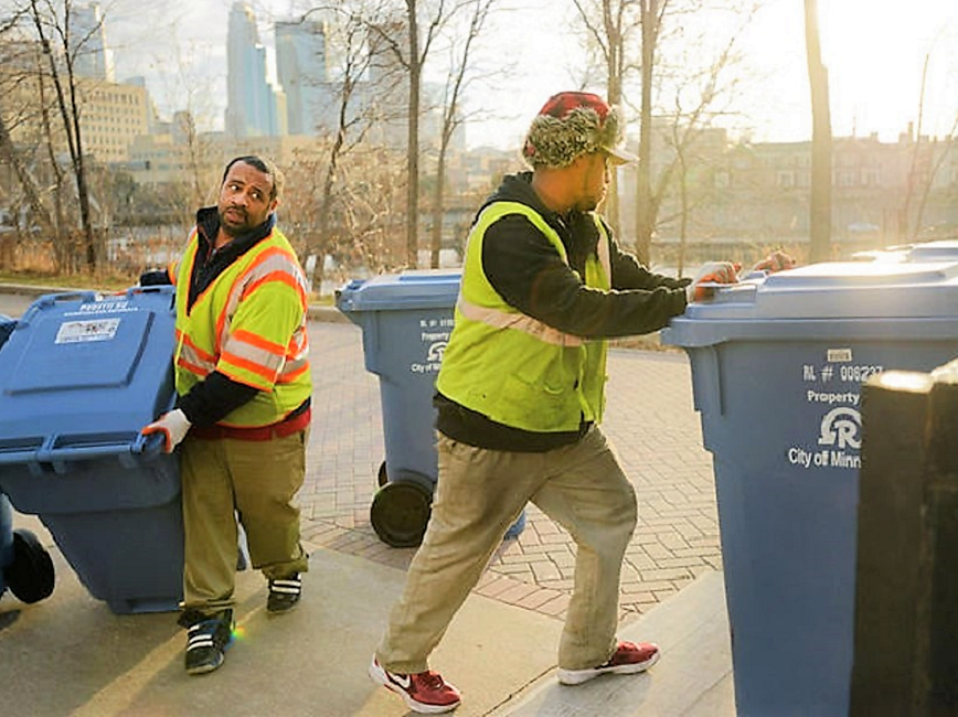 Employees Collecting Trash