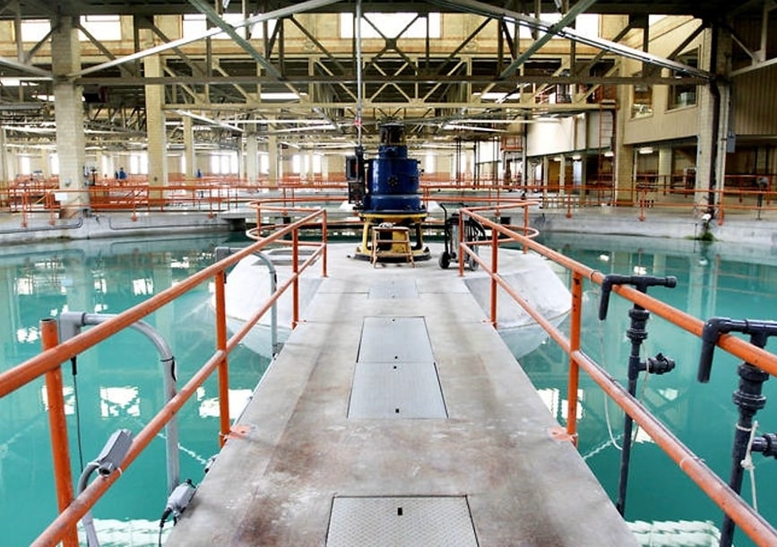 The inside of the City of Minneapolis water plant in Fridley.